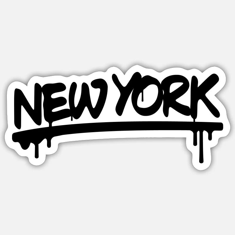 NEW YORK Sticker Größe S (10 x 10 cm)