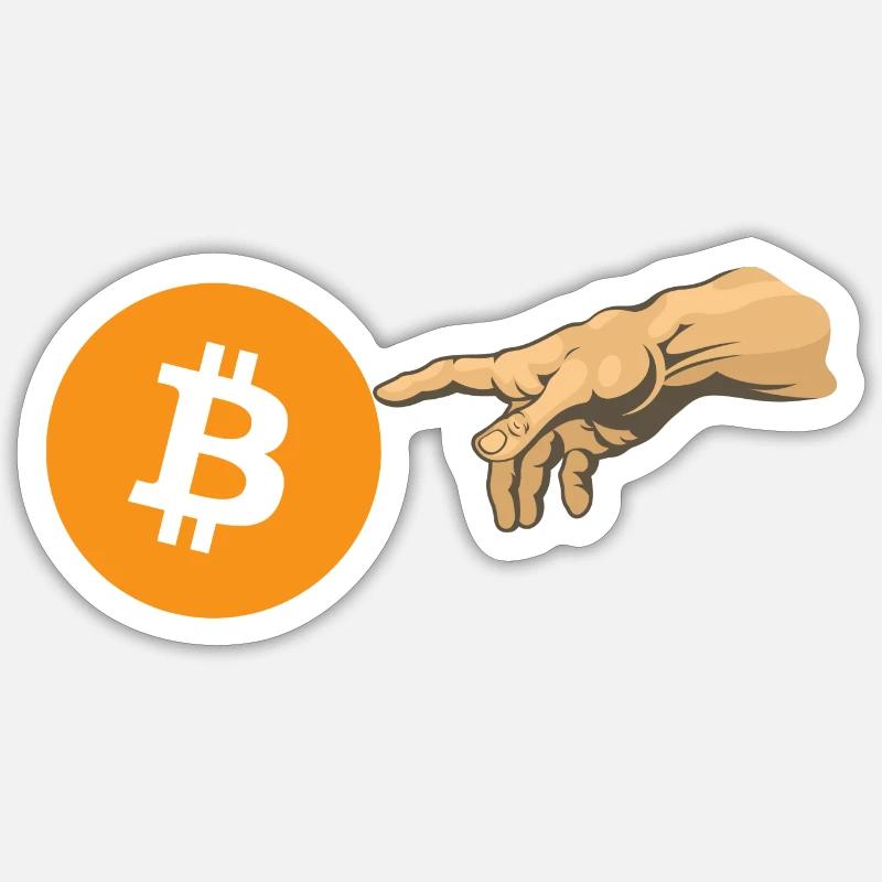 Crypto Creation Hand 1 Sticker size S (10 x 10 cm)