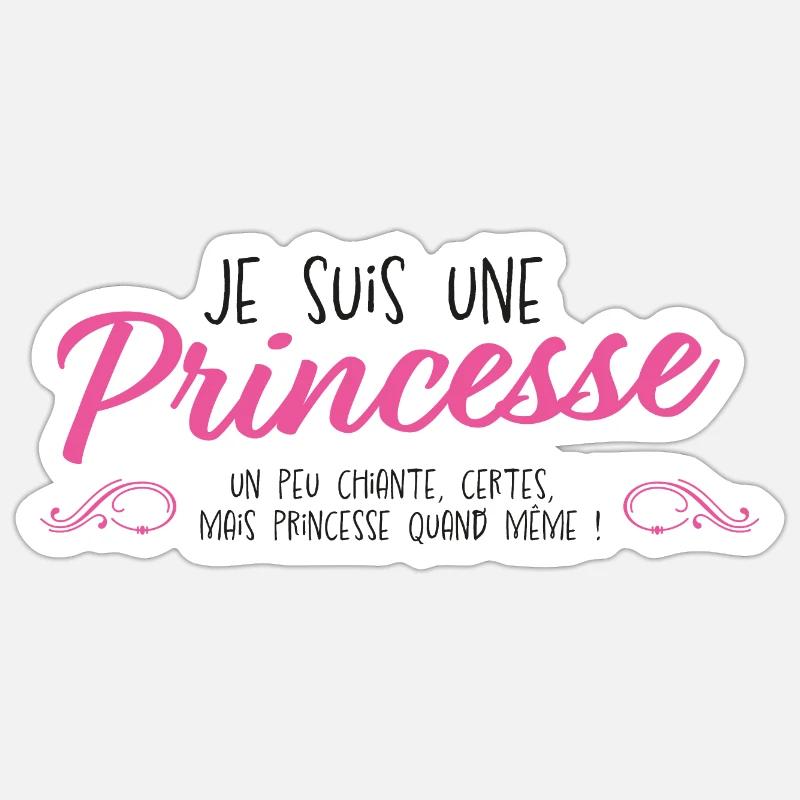 Princesse chiante Sticker taille S (10 x 10 cm)