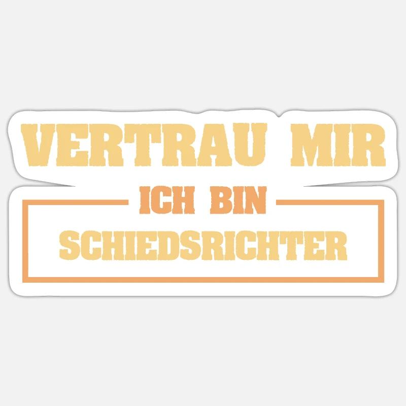 Arbitre - Sticker taille S (10 x 10 cm) - blanc mat