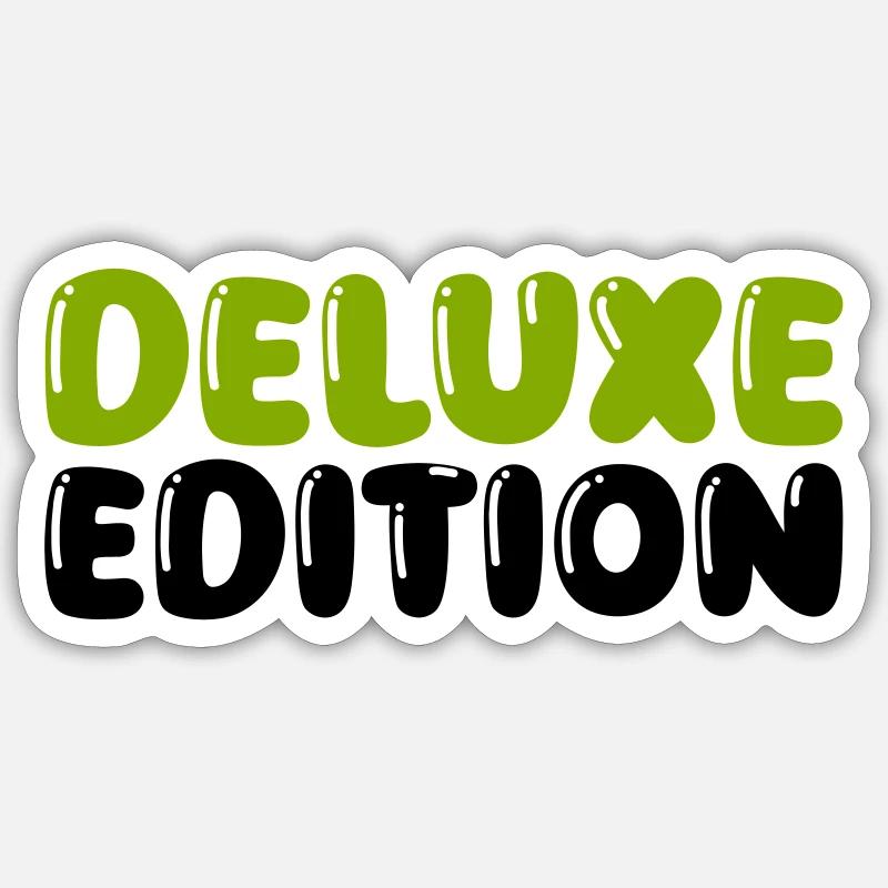 deluxe edition - Sticker Größe S (10 x 10 cm) - Mattweiß