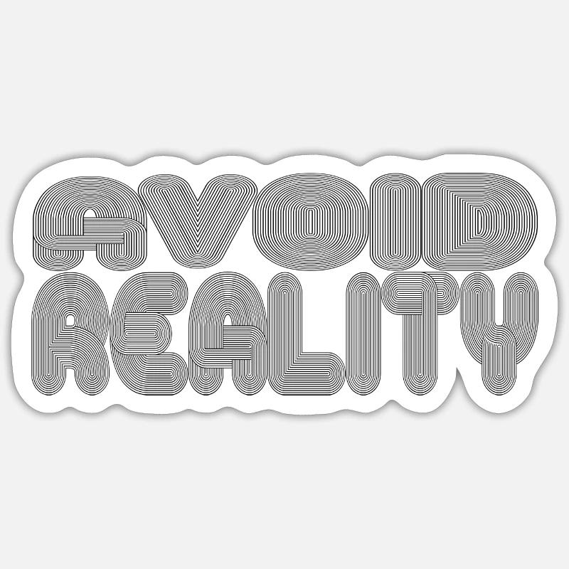 AVOID REALITY Sticker size S (10 x 10 cm)