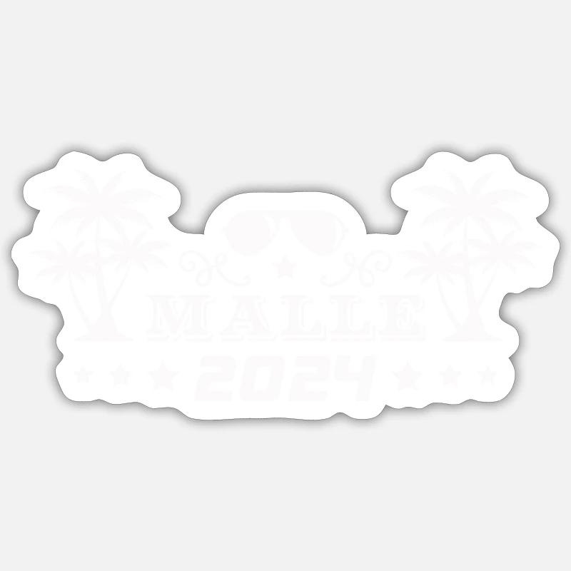 malle 2024 - Sticker size S (10 x 10 cm) - white matte