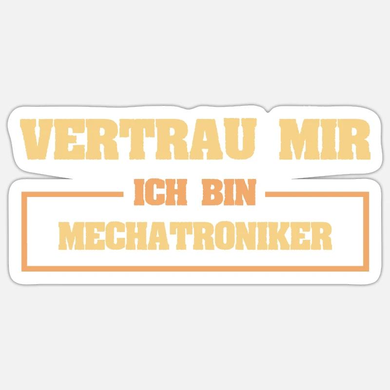 Gift for Mechatronics Technician Sticker size S (10 x 10 cm)