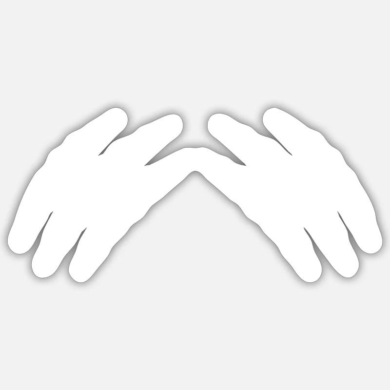 claw - Sticker size S (10 x 10 cm) - white matte