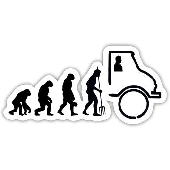Unimog Evolution - Offroad - Couleurs modifiables - Sticker taille S (10 x 10 cm) - blanc mat - Devant