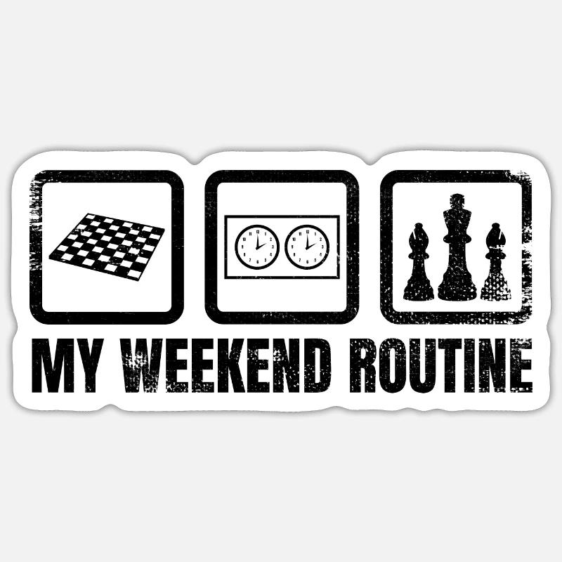 My Weekend Routine Sticker size S (10 x 10 cm)