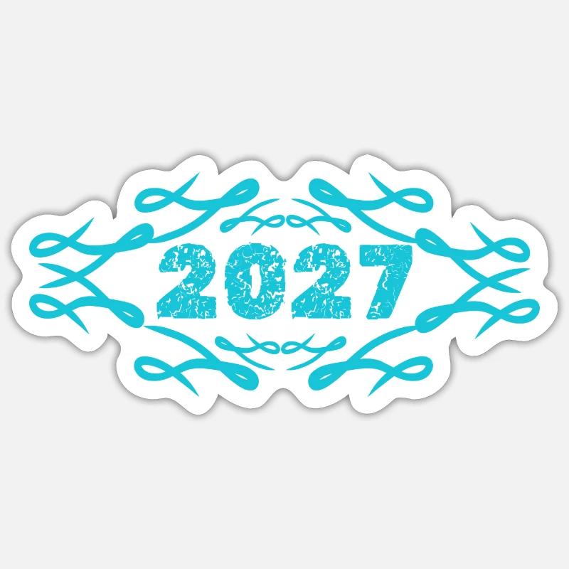 2027 - Sticker size S (10 x 10 cm) - white matte