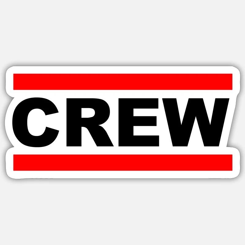 Équipage 2 - Sticker taille S (10 x 10 cm) - blanc mat