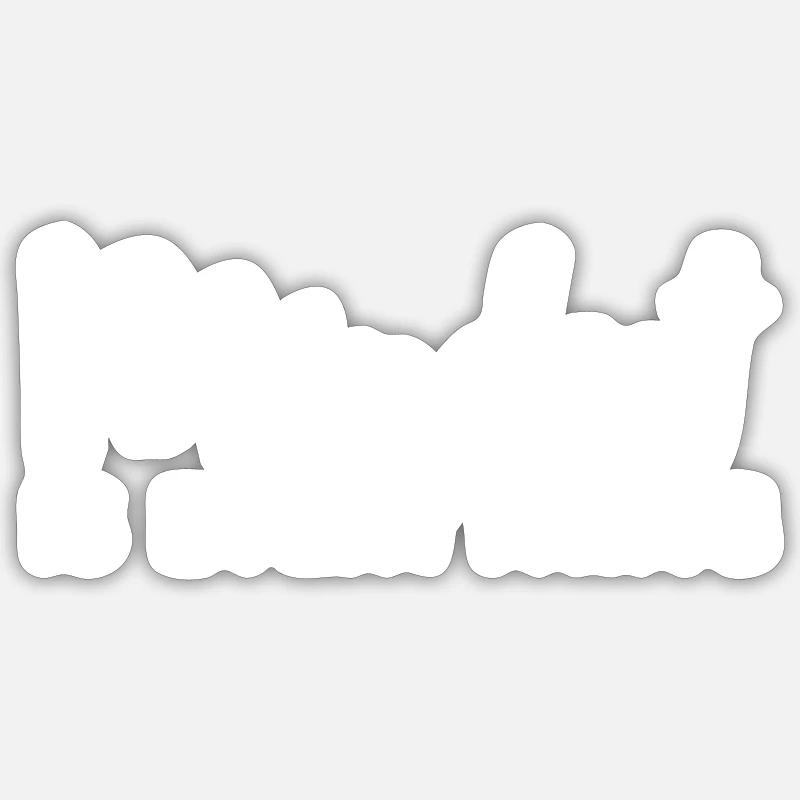 Mindset is everything - Sticker taille S (10 x 10 cm) - blanc mat