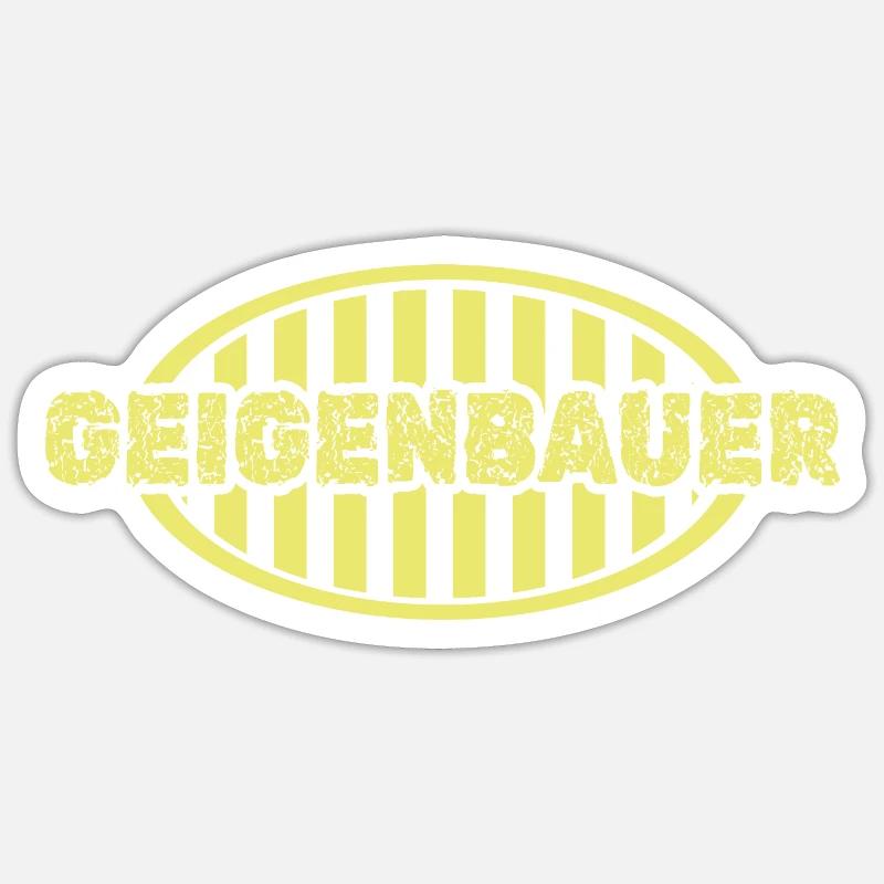 Cadeau pour les luthiers - Sticker taille S (10 x 10 cm) - blanc mat
