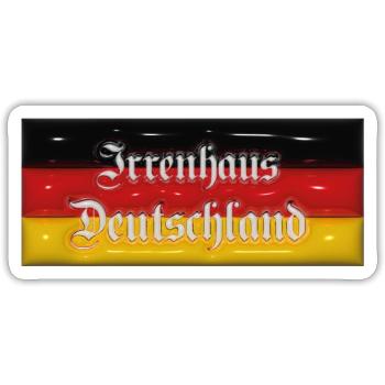 Deutschland 1 - Sticker Größe S (10 x 10 cm) - Mattweiß - Vorne