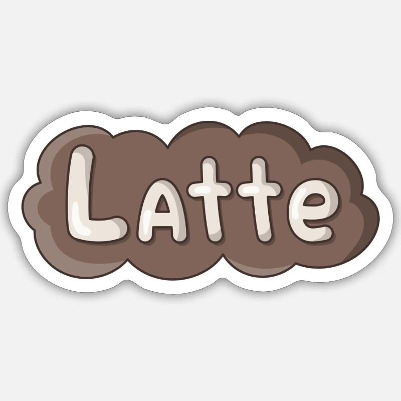 Lath - Sticker size S (10 x 10 cm) - white matte