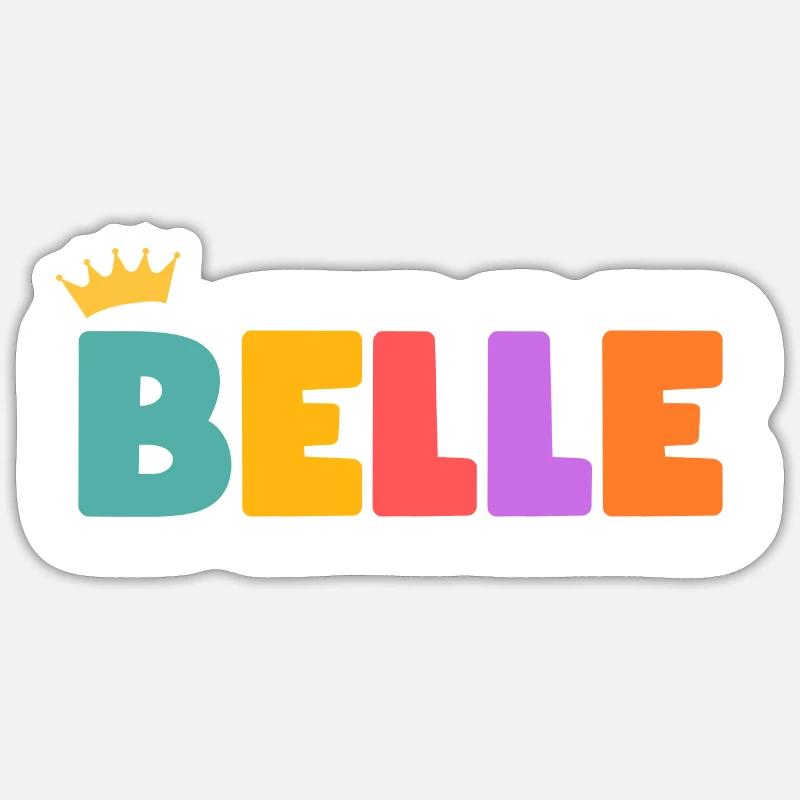 Belle! Customizable - Sticker size S (10 x 10 cm) - white matte