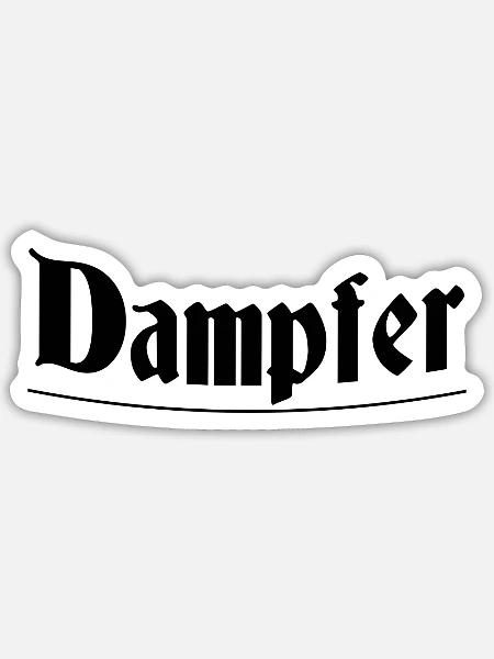 Dampfer - Sticker Größe S (10 x 10 cm) - Mattweiß