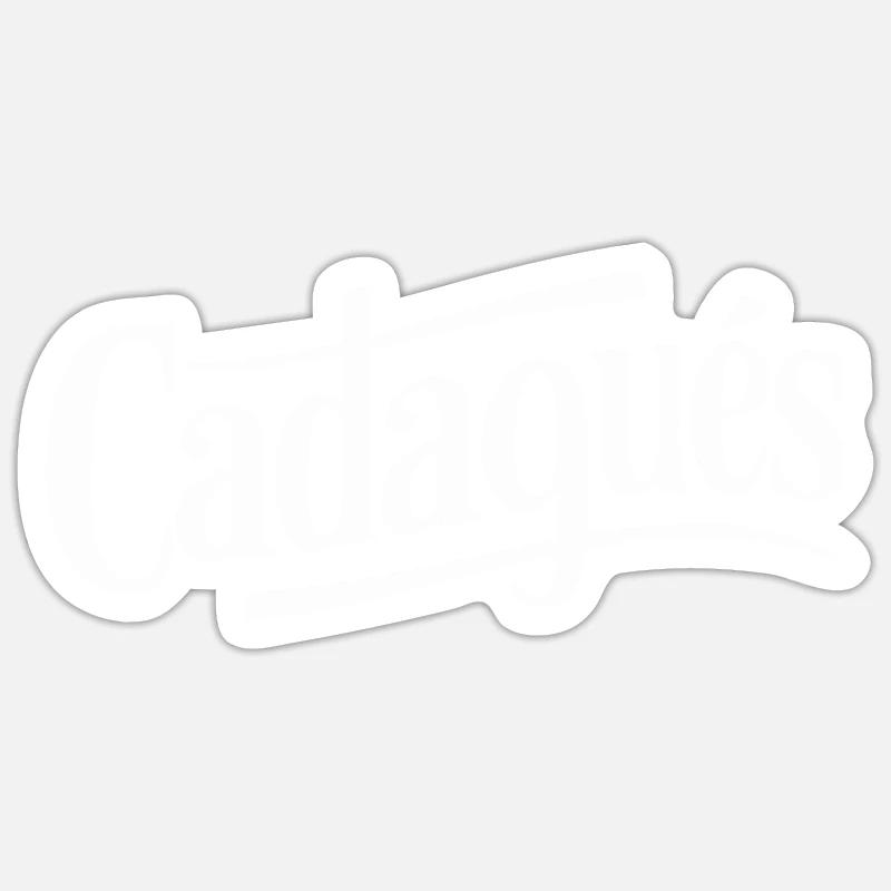 Cadaqués - Sticker Größe S (10 x 10 cm) - Mattweiß