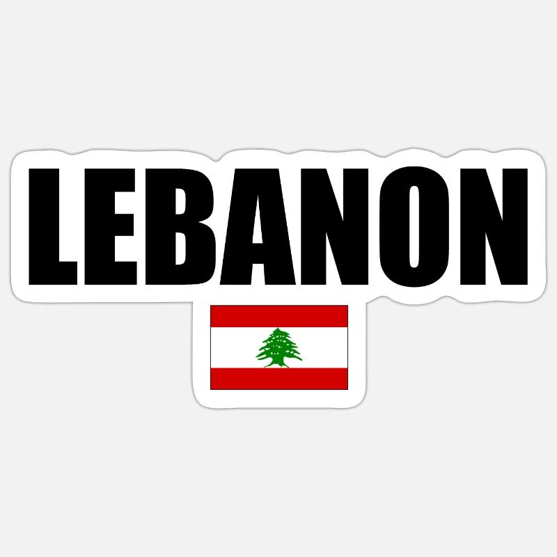Libanon Sticker Größe S (10 x 10 cm)