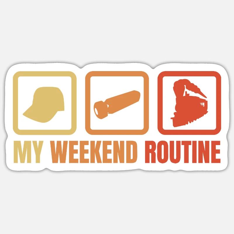 Train Lovers Weekend Sticker size S (10 x 10 cm)