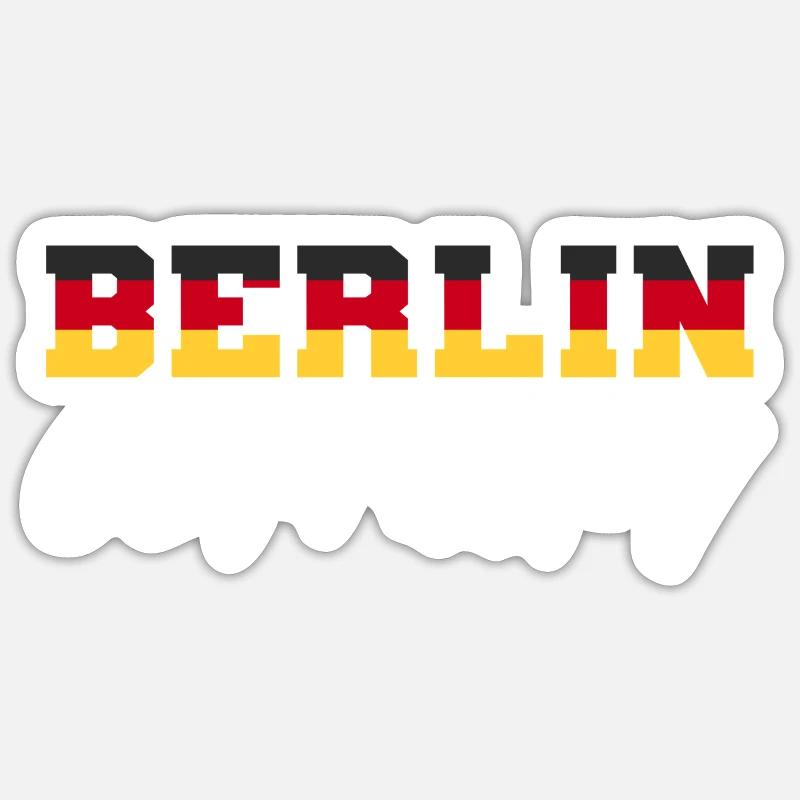 Germany Berlin - Sticker size S (10 x 10 cm) - white matte