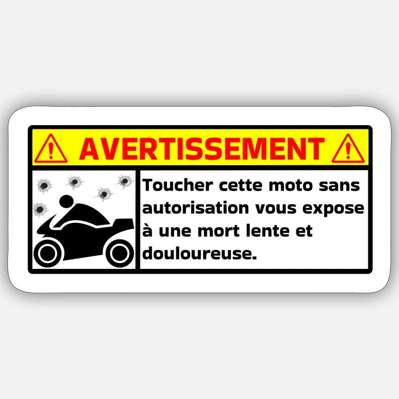 Warning Sticker size S (10 x 10 cm)