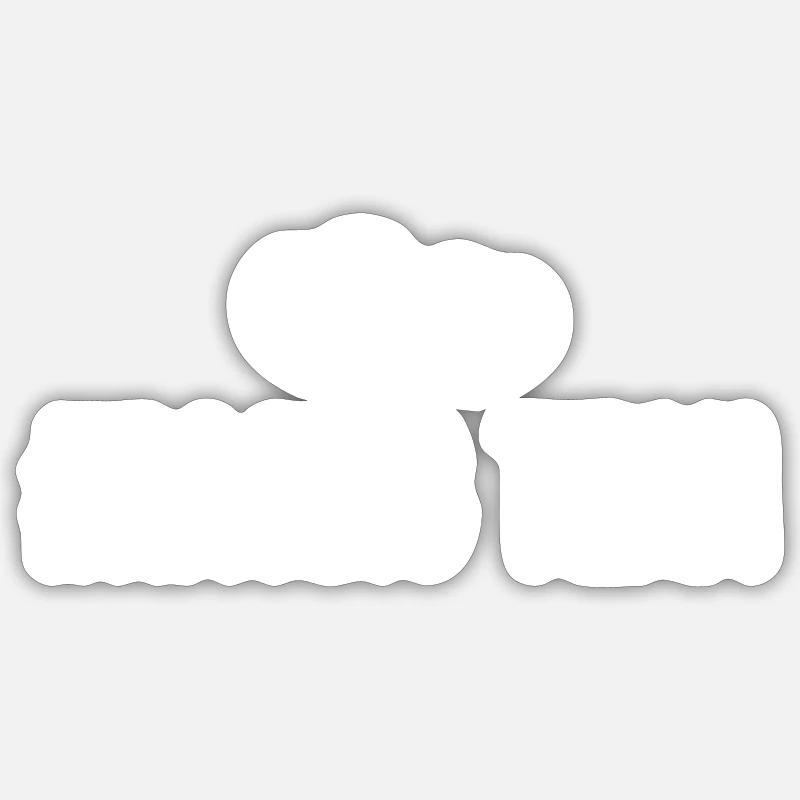 Cœur d’équipe de course - Sticker taille S (10 x 10 cm) - blanc mat