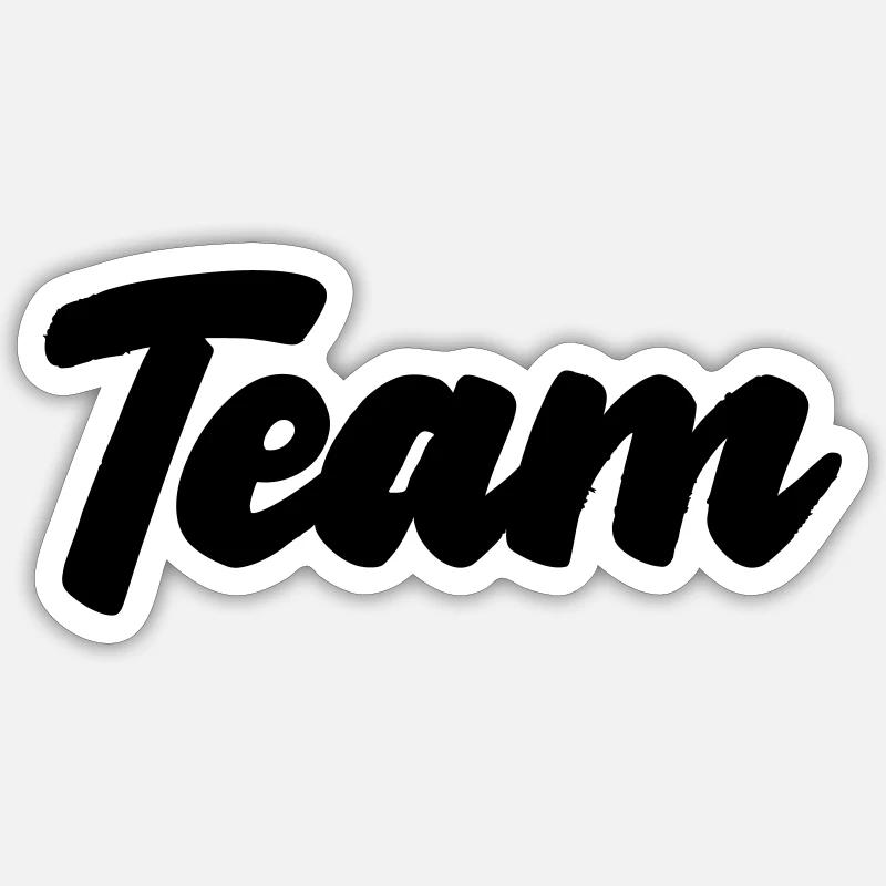 team - Sticker size S (10 x 10 cm) - white matte