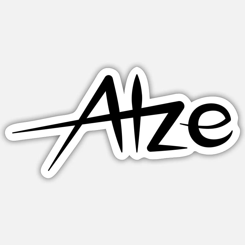 Atze - Sticker size S (10 x 10 cm) - white matte