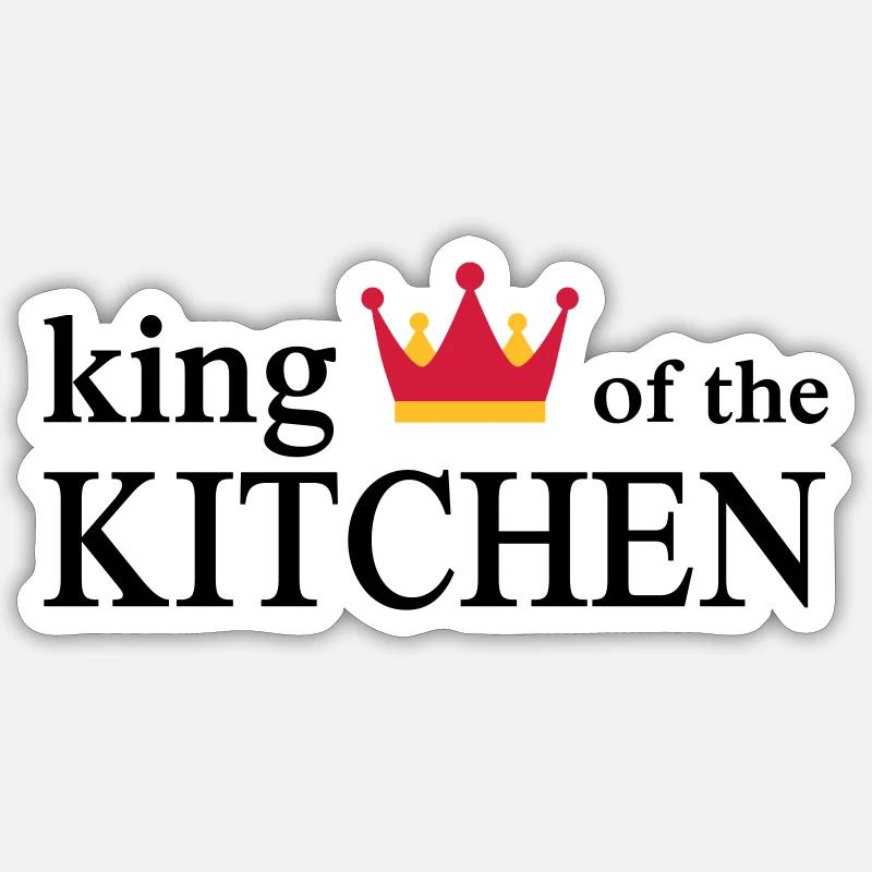 Funny cooking apron for men Sticker size S (10 x 10 cm)