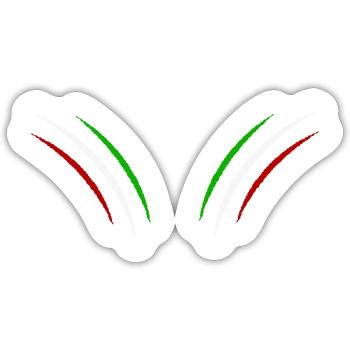 Griffes Italie 2 - Sticker taille S (10 x 10 cm) - blanc mat - Devant