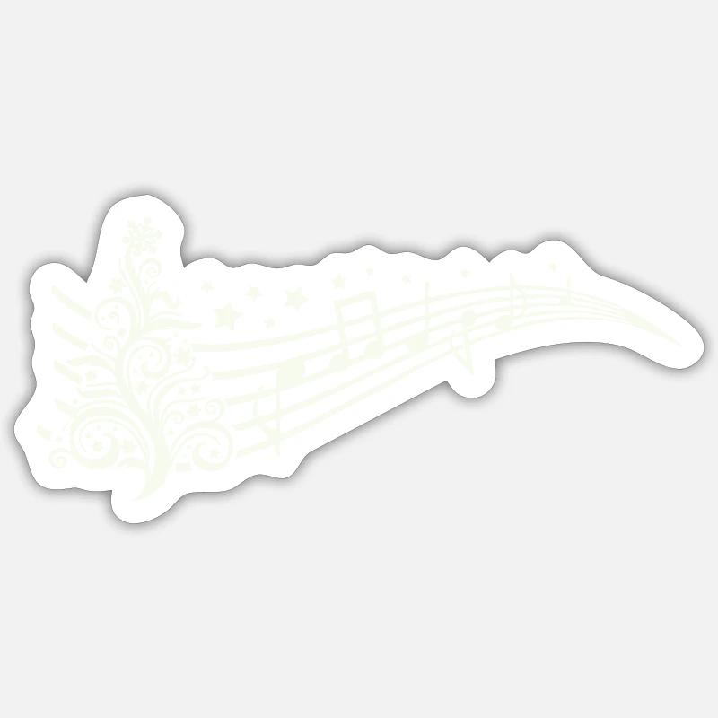 Christmas Sheet Music Sticker size S (10 x 10 cm)