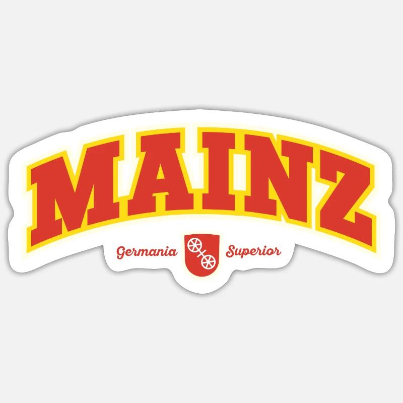 Mainz - Sticker Größe S (10 x 10 cm) - Mattweiß