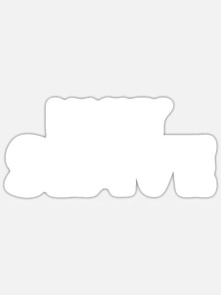 Lucky slave - Sticker Größe S (10 x 10 cm) - Mattweiß