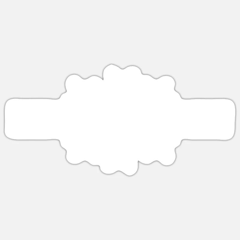 Aaliyah - Sticker taille S (10 x 10 cm) - blanc mat