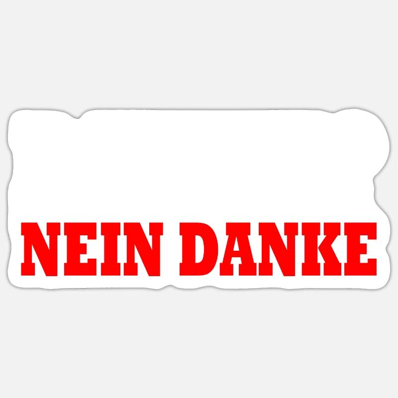Dexit non merci - Sticker taille S (10 x 10 cm) - blanc mat