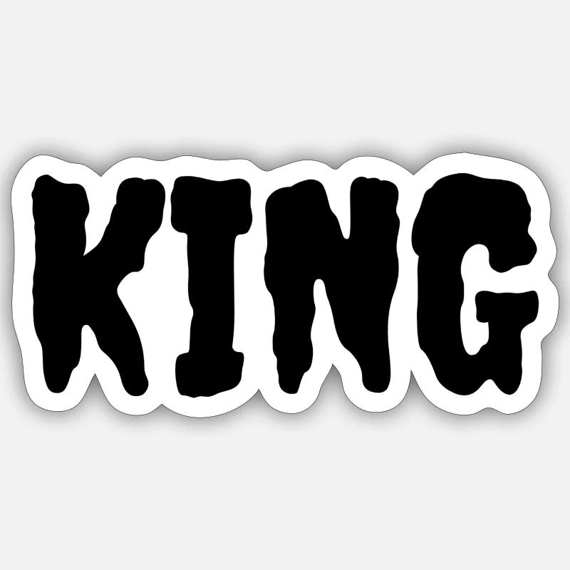 Ich bin ein König Sticker Größe S (10 x 10 cm)