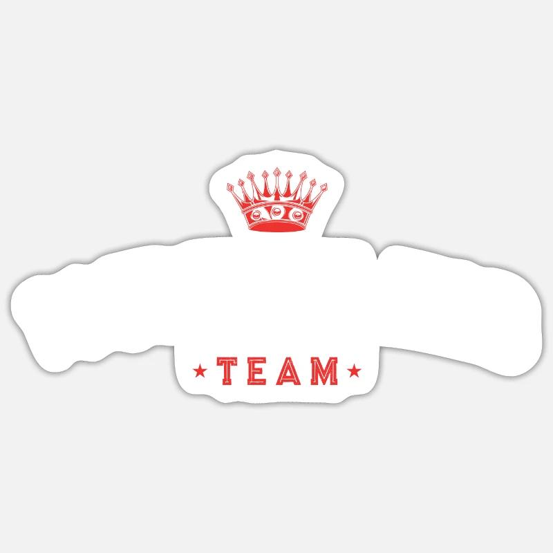Équipe de lutte - Sticker taille S (10 x 10 cm) - blanc mat