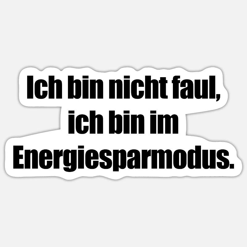 Power saving mode active Sticker size S (10 x 10 cm)