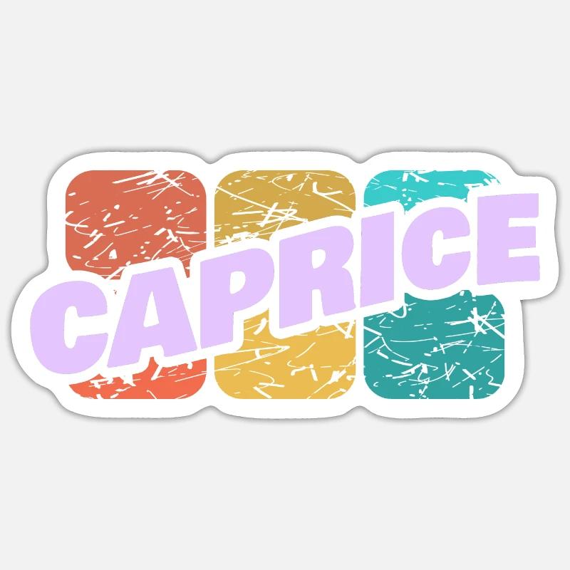 Gift for Caprice - Sticker size S (10 x 10 cm) - white matte