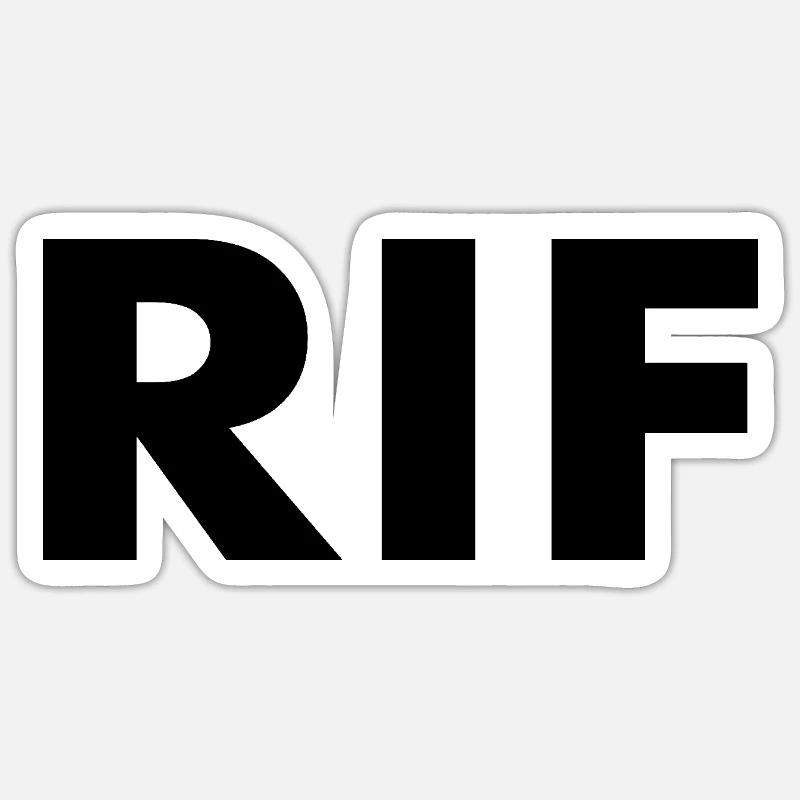 Rif - Sticker size S (10 x 10 cm) - white matte