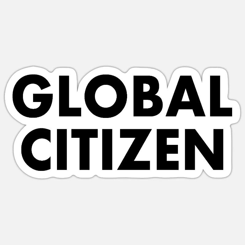 global citizen Sticker size S (10 x 10 cm)