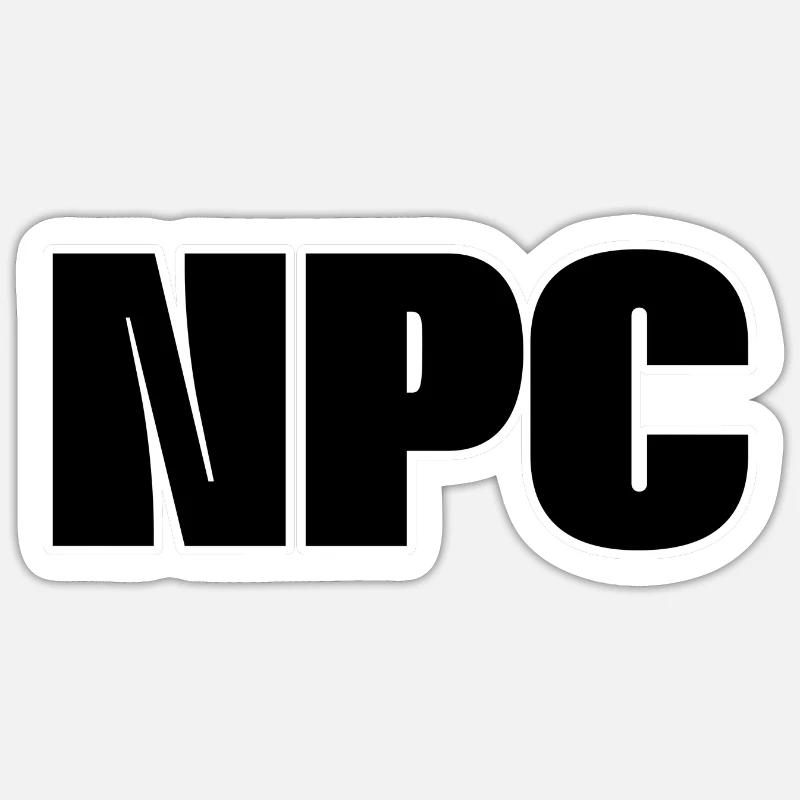 Npc - Sticker size S (10 x 10 cm) - white matte