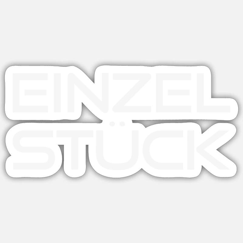 Einzelstück - Sticker Größe S (10 x 10 cm) - Mattweiß