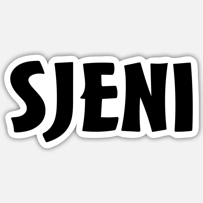 genius - Sticker size S (10 x 10 cm) - white matte