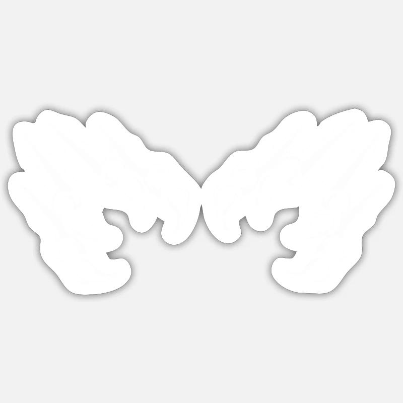 claws 02 - Sticker size S (10 x 10 cm) - white matte