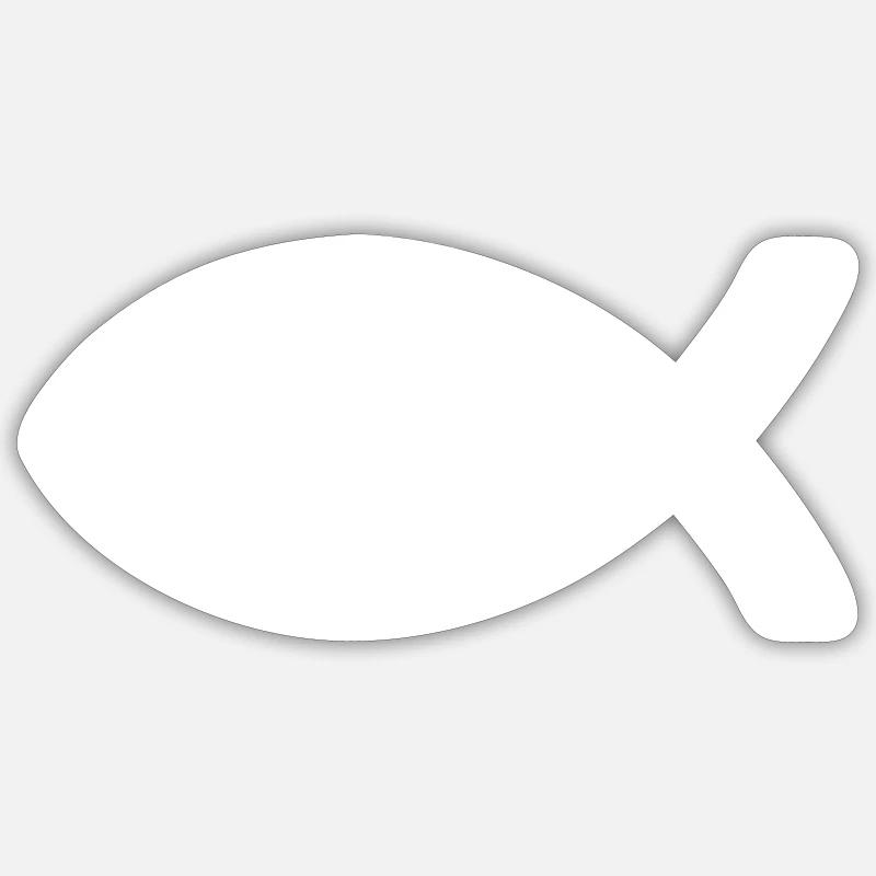 Jesus Fish Sticker size S (10 x 10 cm)