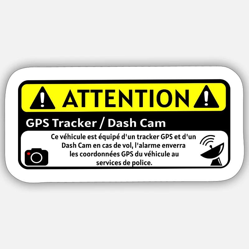 Theft Deterrent Sticker - Sticker size S (10 x 10 cm) - white matte