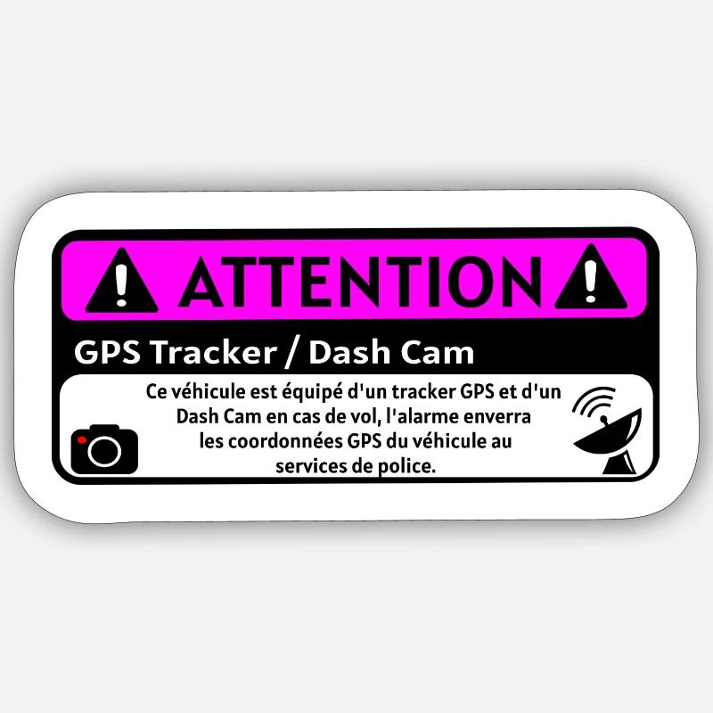 Auto Alarm Warning - Sticker size S (10 x 10 cm) - white matte
