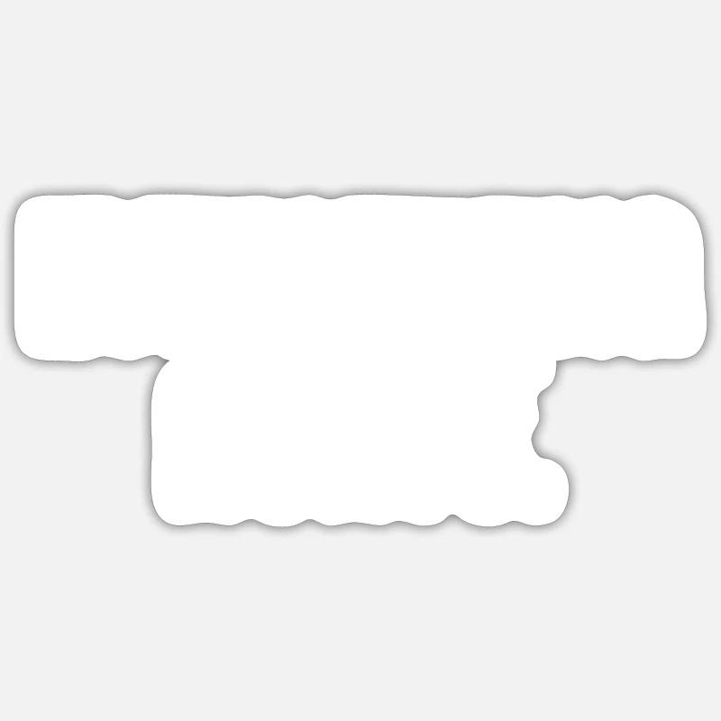 Everything Hurts - Sticker size S (10 x 10 cm) - white matte