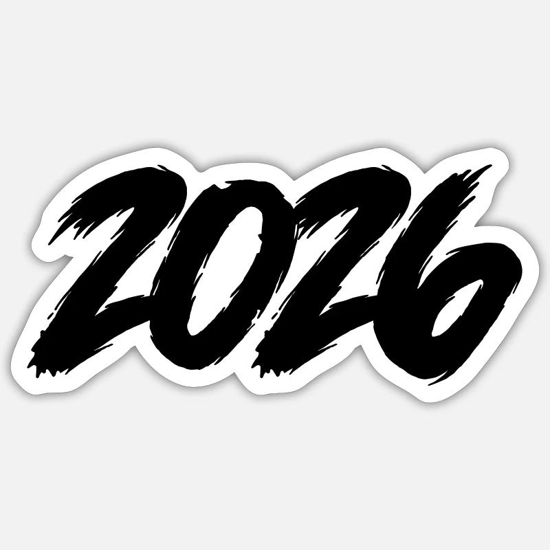 2026 - Sticker taille S (10 x 10 cm) - blanc mat