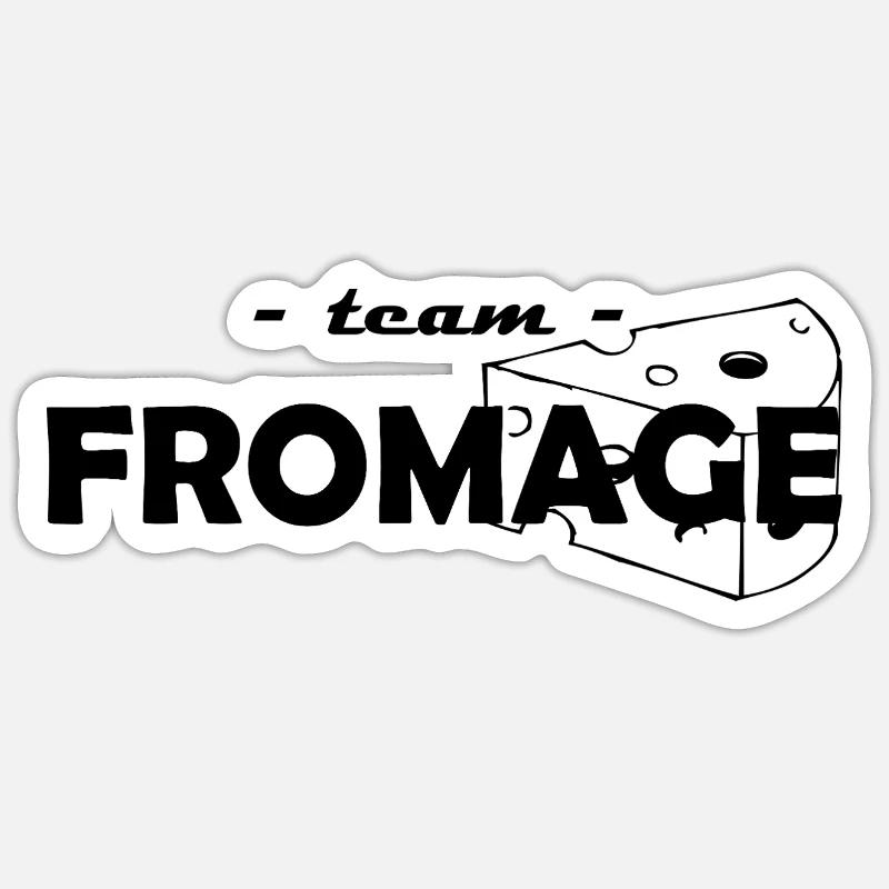 Team Cheese - Sticker size S (10 x 10 cm) - white matte
